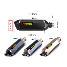 Ауспух Akrapovic спортно гърне за мотоциклет - Mt20-Mt23